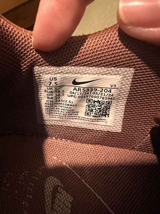 Nike W AF1 Sage Low Sepia Red