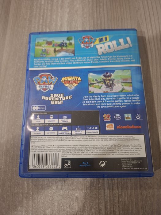 Paw Patrol On A Roll + Paw Patrol Mighty Pups Compilation (PS4)