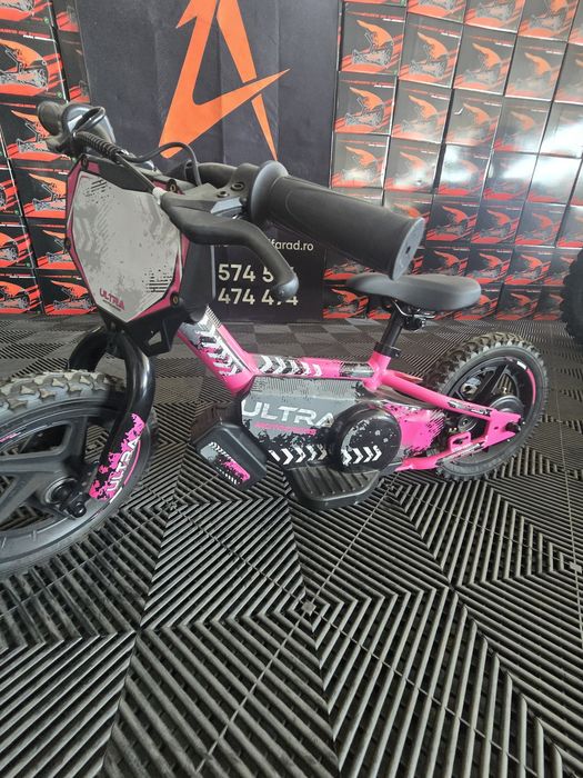Bicicleta eliptica copii intre 2 si 6 ani 2 viteze roti 12 inch
