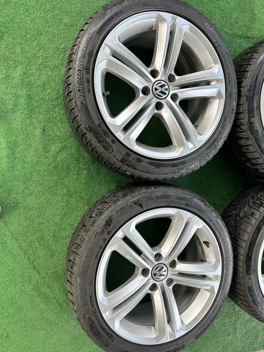 5х112 17 8j ET 41 за vw passat golf 5 6 touran tiguan skoda seat kadi с зимни гуми