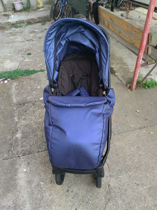 Бебешка количка 3 в 1 Tutek Grander VX Eco – Metalic Blue
