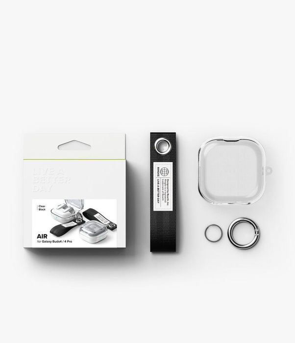 Прозрачен Кейс Ringke Air за Samsung Galaxy Buds 4 / 4 Pro – Удароустойчив