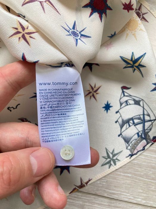 Tommy Hilfiger 100% Silk дамска копринена блуза коприна размер 4 / M