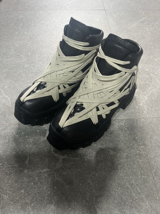 Rick Owens Megalace Tractor Bozo Boots