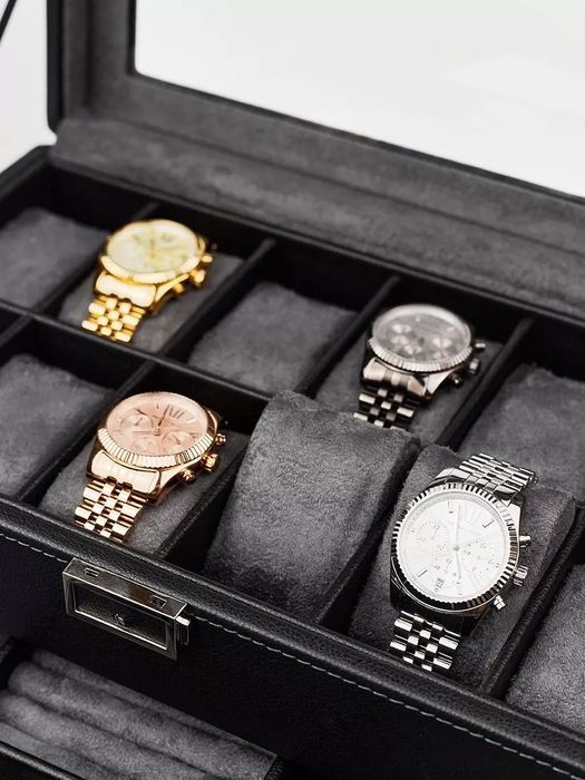 Шкатулка для часов очков и украшений большая с замком