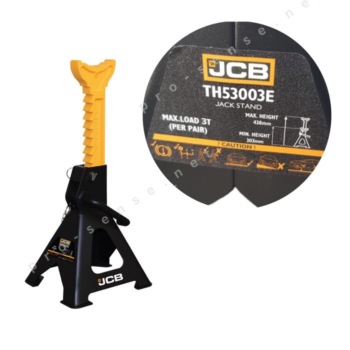 Регулируеми Стойки за автомобил 3 тона 300/444мм 2 броя комплект JCB