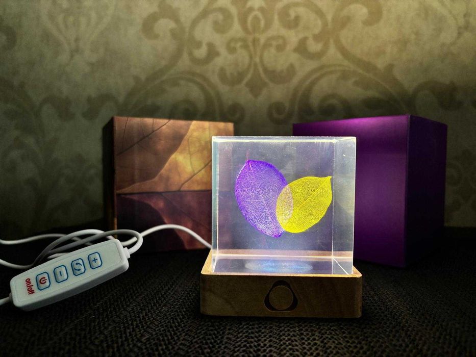 Mini veioza decorativa RGB, 3 moduri iluminare, 10 trepte putere