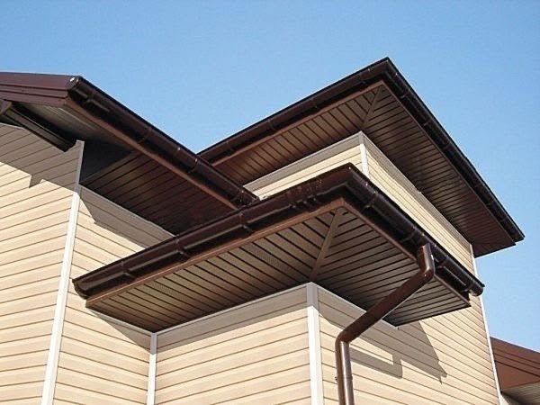 Карниз для крыши•Металлосайдинг•Металлический сайдинг