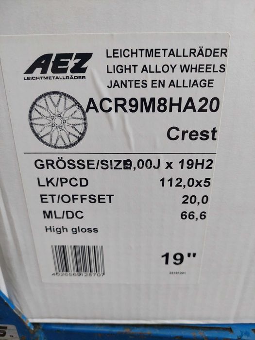 Jante Aliaj 5x112 19'' Mercedes C E S Class GLA GLC - NOI - ET 21