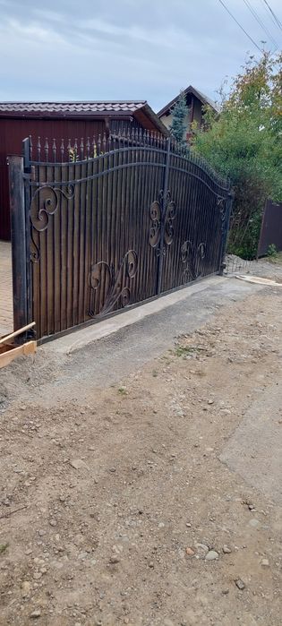 Poarta fier forjat 6 metri, din doua bucati