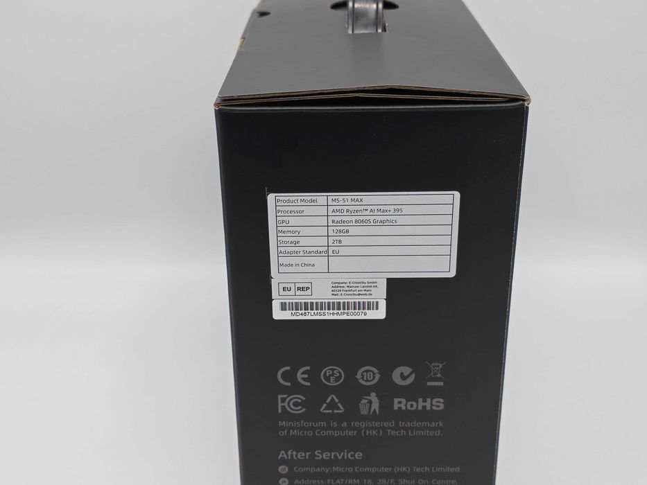 Minisforum MS-S1 MAX Ryzen AI Max+ 395 128GB Ram LPDDR5x 2TB SSD Nou