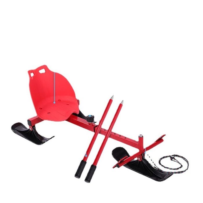 Разглобяема снежна шейна със ски и щеки, въже за теглене/ Цвета се изп