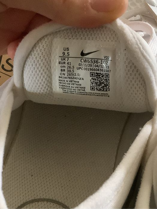 Nike Сникърси Court Vision Alta CW6536-102 Бял, 41номер