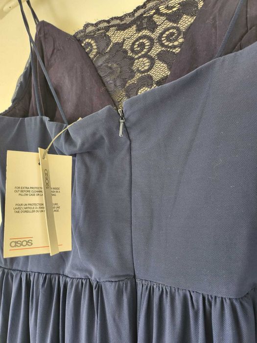 Rochie vară ASOS,  NOUĂ, cu etichetă,  bleumarin