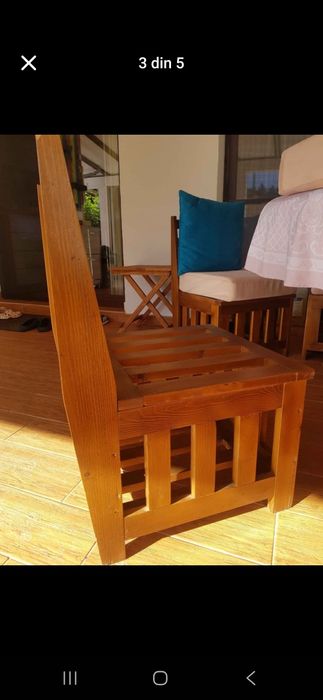 Vând set teresa / grădină din lemn de brad