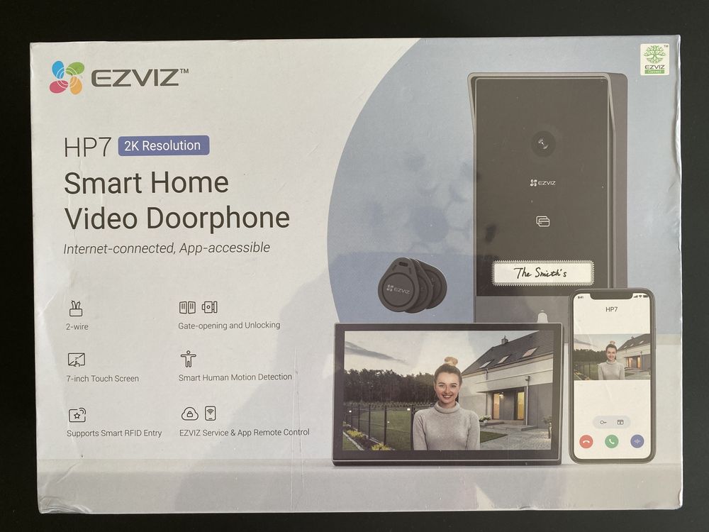 Ezviz HP7 Smart Home Video Doorphone - Smart Intercom Screen and Intercom  Kit