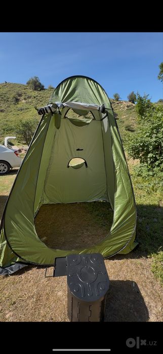 Palatka tualet dush razdevalka uchtasi birda piknik uchun zor palatka
