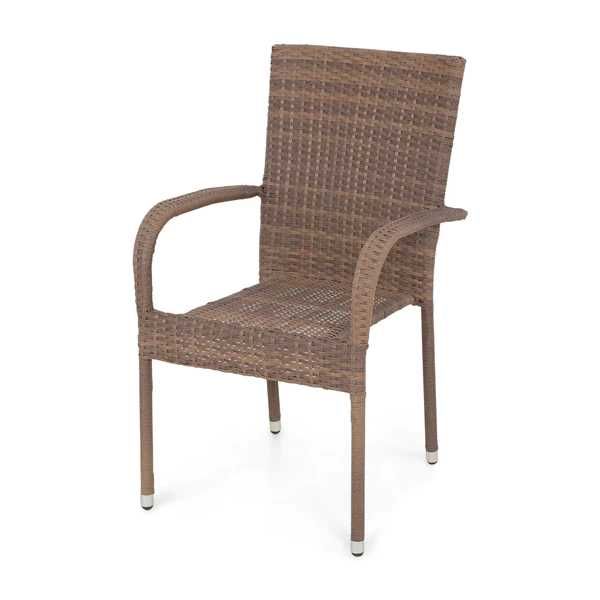 Set 4 Scaune exterior gradina/terasa/balcon Maro