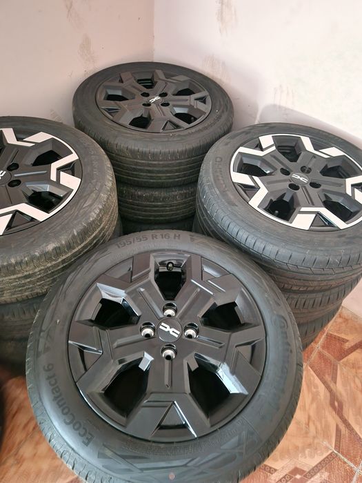 Jante aliaj 4x100 r16 anvelope 195 55 16 Dacia