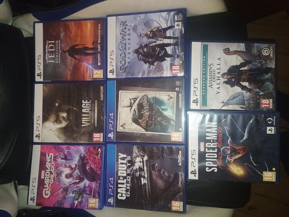 Ps5 игри GOW Ragnarok, Jedi, Resident evil