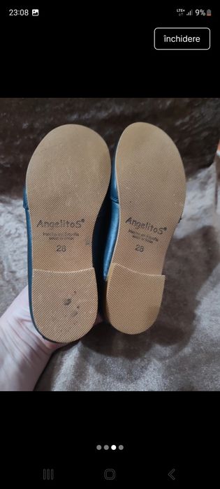 Pantofi piele baieti 28