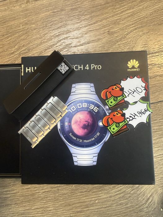 Huawei watch 4 pro grade titaniun Перфектен!