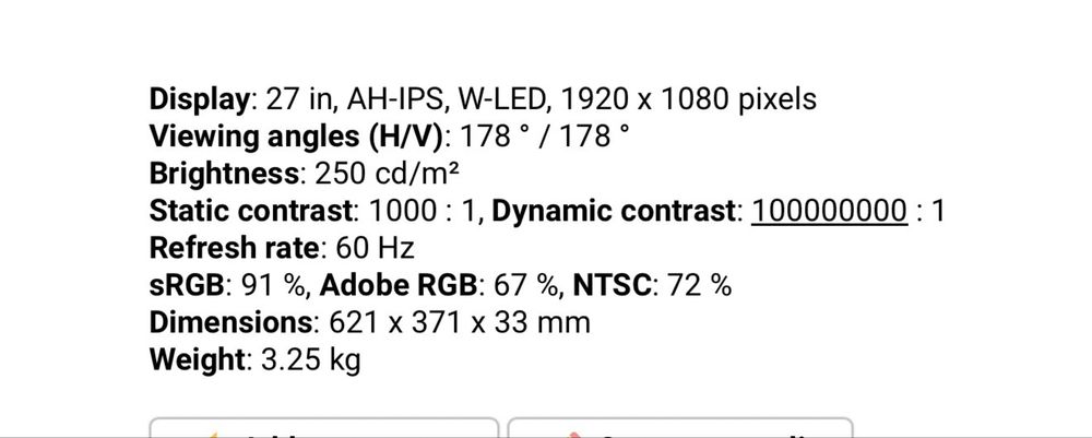 Acer R271 Monitor