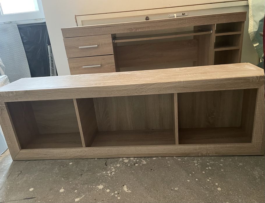 Masa de birou  cu biblioteca