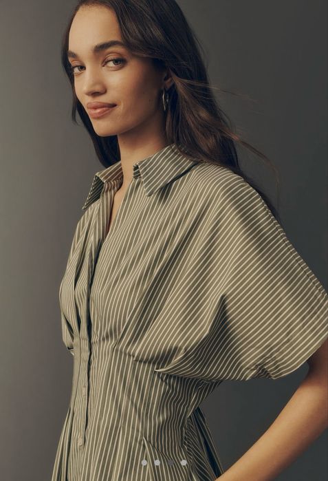 Платье из хлопка со стречем