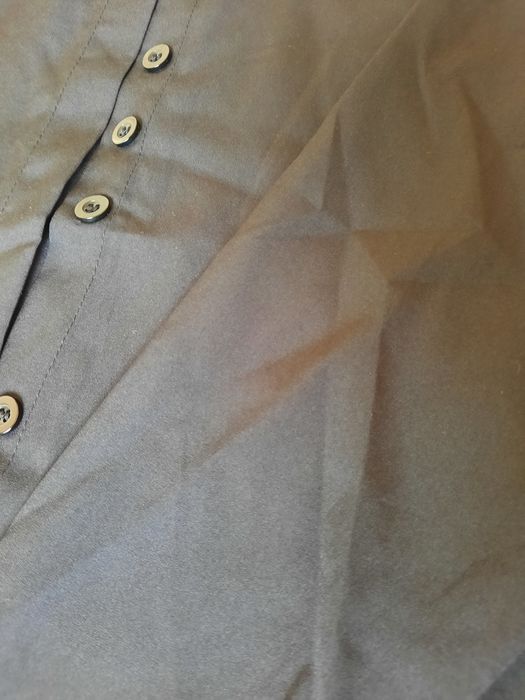 чёрная базовая рубашка