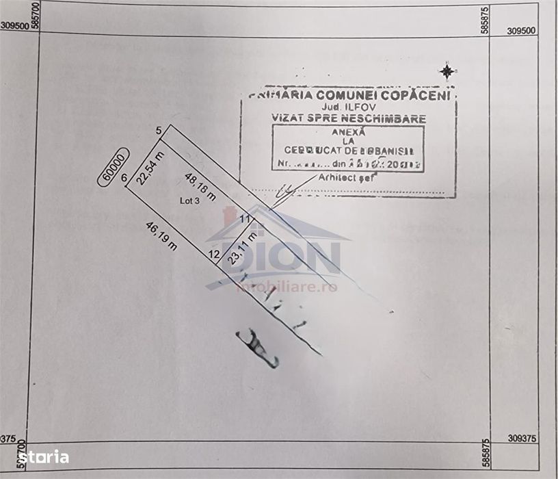 Teren 1075Mp, Copaceni