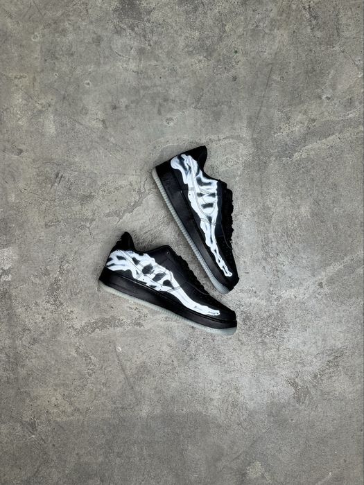 Nike Air Force 1 Low Skeleton Black Sneakers Black