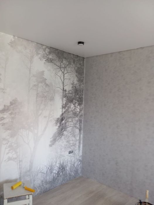 Поклейка обоев,качественно