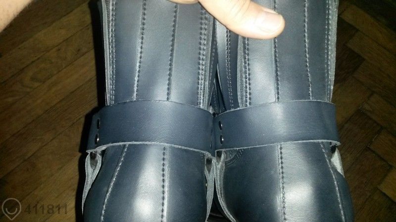 Екстравагантни Черни Кожени Боти Highway