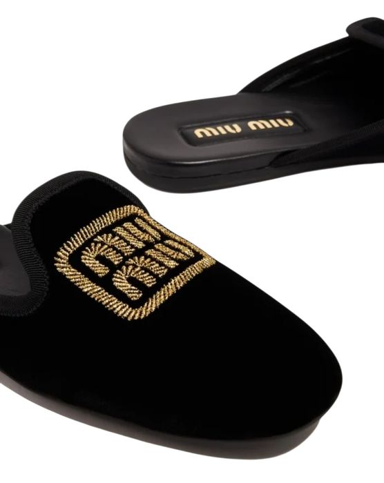 Miu Miu чехли кадифе