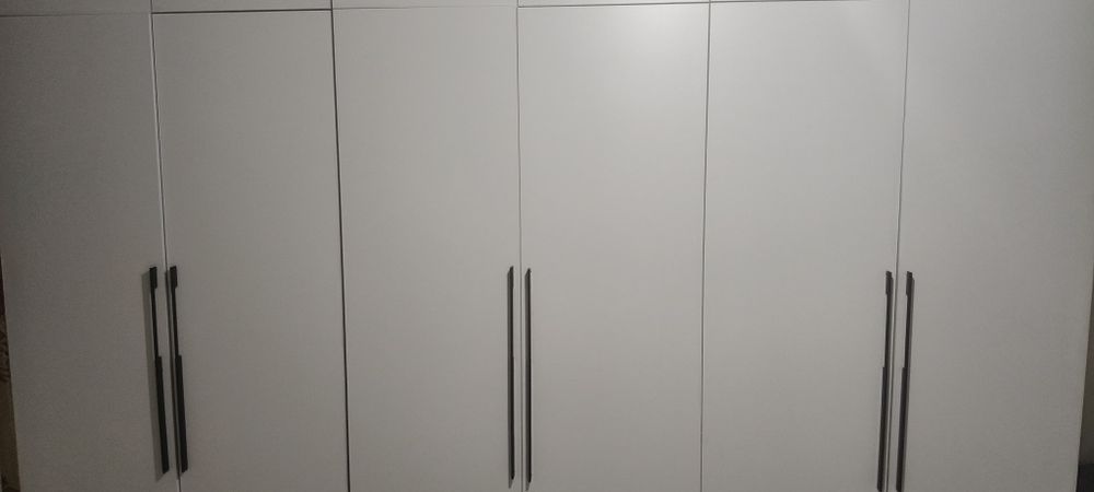 Распашной шкаф Scandi Lagom, 300x250х55 см, белый