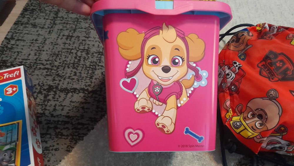Patrula Catelusilor - Rucsac + Cutie + Puzzle 3 in 1 (PAW PATROL)