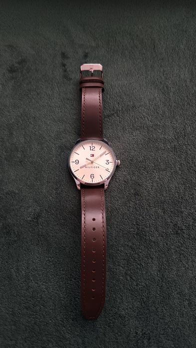 Ceas bărbați Tommy Hilfiger original, curea piele maro