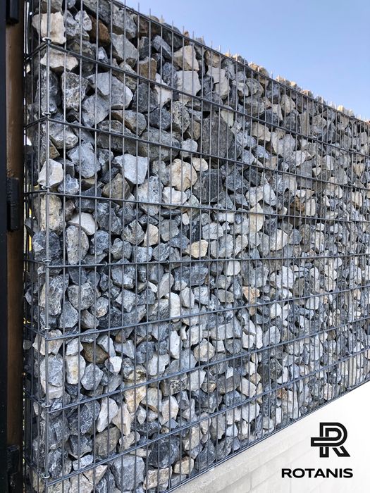 Piatra concasată pentru gard din plase / Gard gabion cu panou 2D