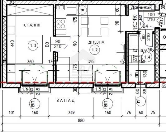 Продава се Двустаен апартамент в Варна, Кайсиева градина - 49 кв.м за 1549 €/кв.м - Снимка #11