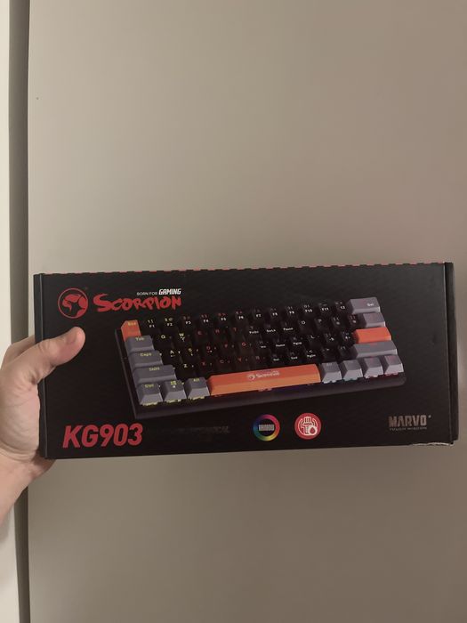 Tastatura Gaming mecanica MARVO KG903, USB, Layout US, negru