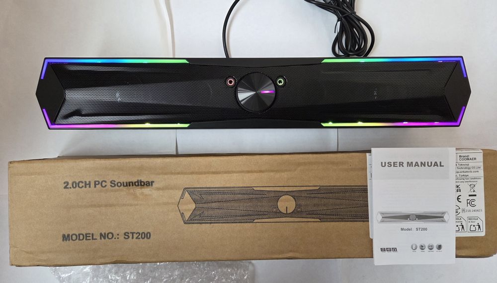 Subwoofer si Soundbar, Sistem Stered USB Compatibil cu PC, Laptop,