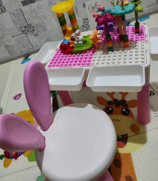 Детские стол конструктор со стулом