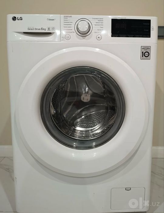 Стиральная машина LG Inverter Direct Drive 6 кг с паром (Steam)