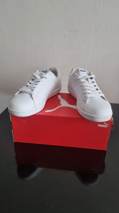 Adidasi Puma white iky blue 42