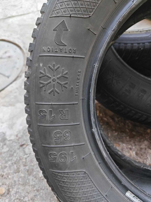 4 бр. Зимни Гуми Kleber 195/65 R15 H91– DOT 23 – много добро състояние