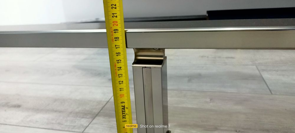 Алуминиев парапет квадратен профил комплект