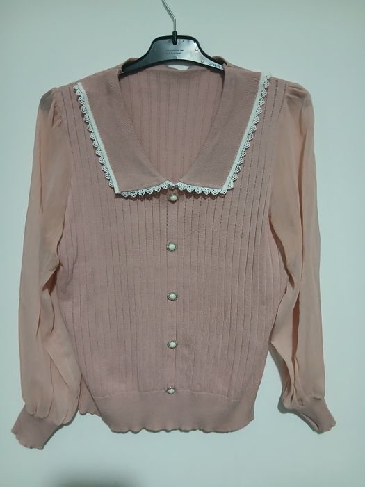 Bluza fete marca Sinsay masura 38/M maneci transparente stare perfecta