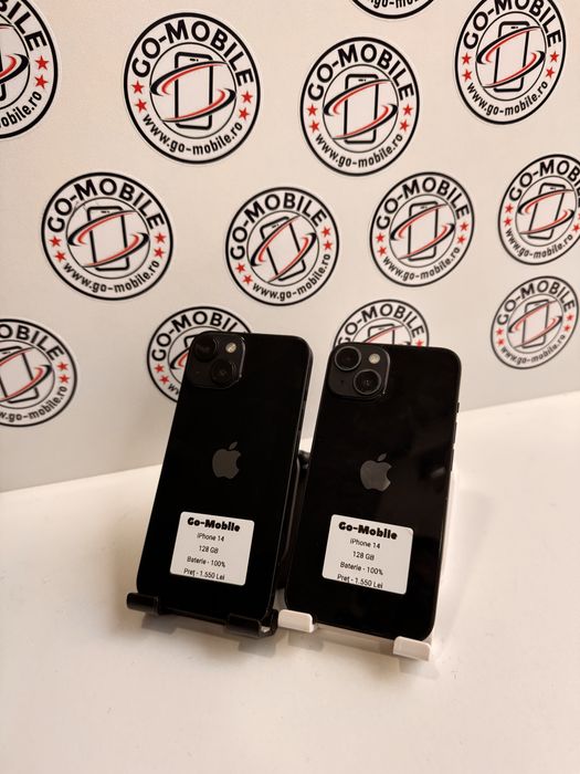 iPhone 14 - 128GB - Negru - 100% - Garantie