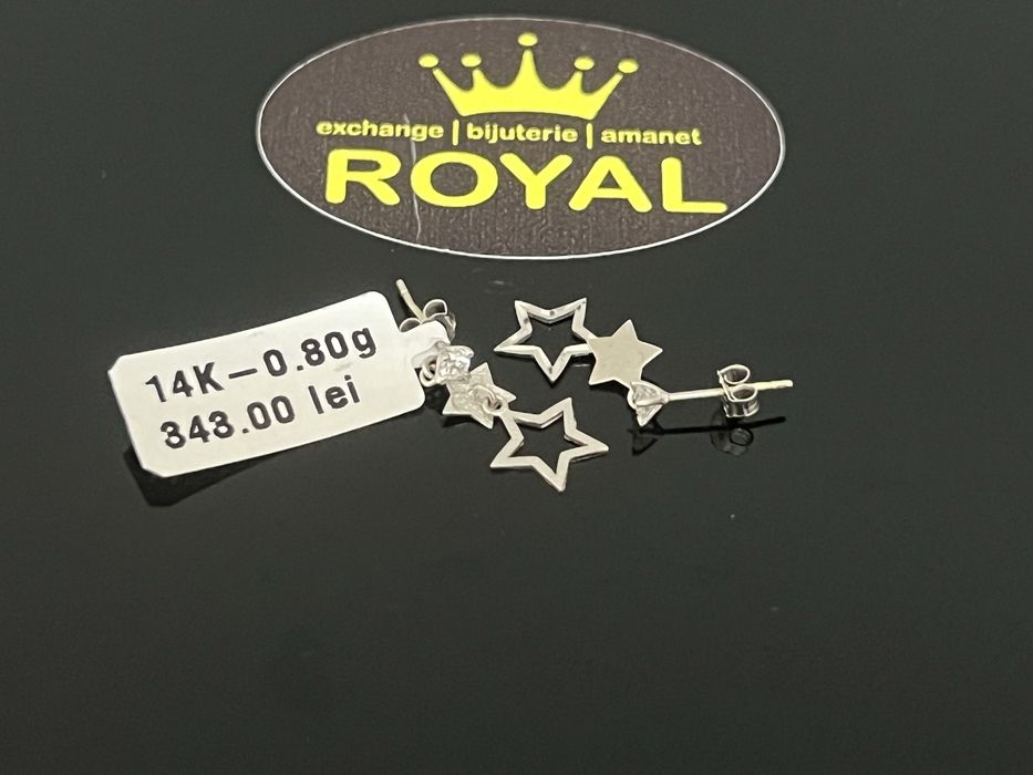 Bijuteria Royal CB : Cercei aur 14k 0,80 grame